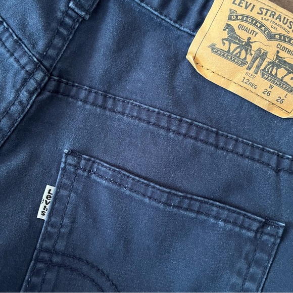 Levi's Navy Slim Fit Pants - Picture 4 of 10